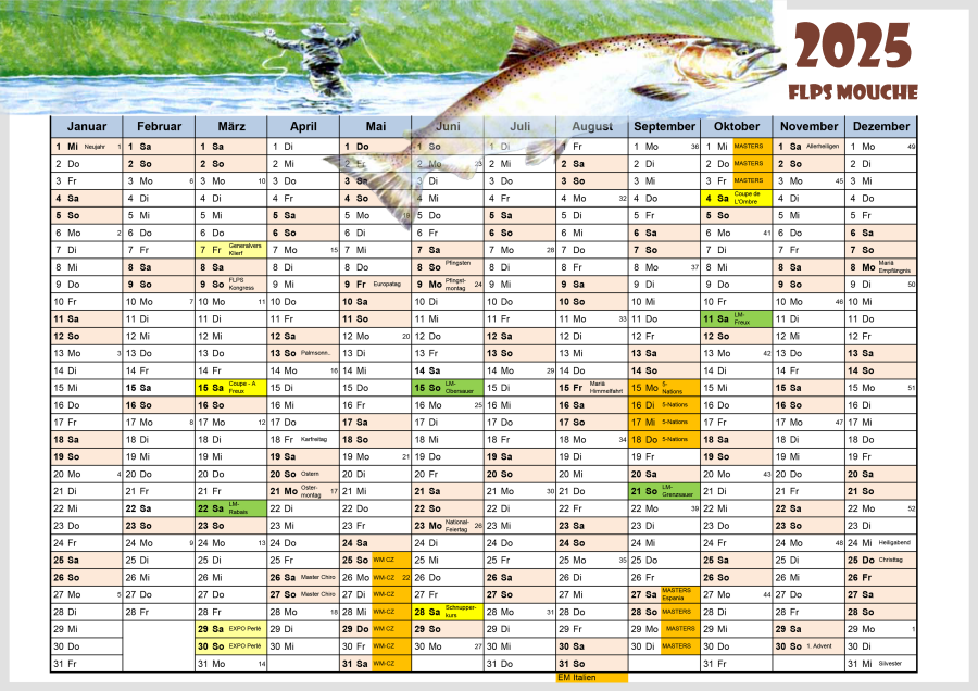 Kalender Luxemburg 2025